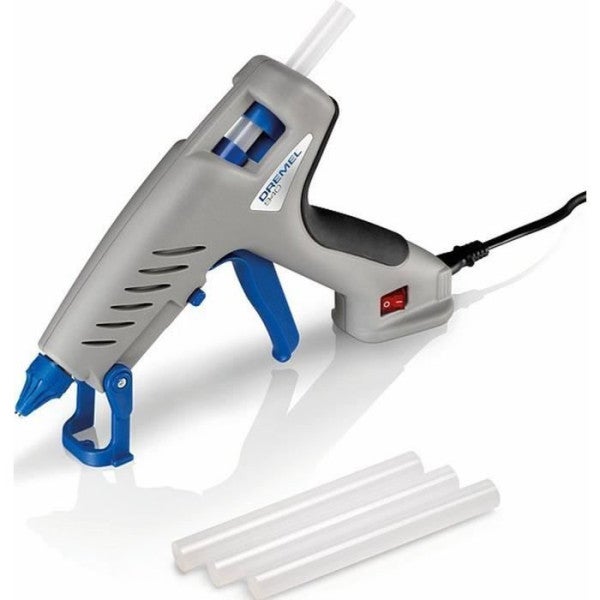 Pistolet a colle DREMEL 940 - Température de Chauffe 195°C - Avec Cordon Amovible + 3 Bâtons de Colle 11mm - 2