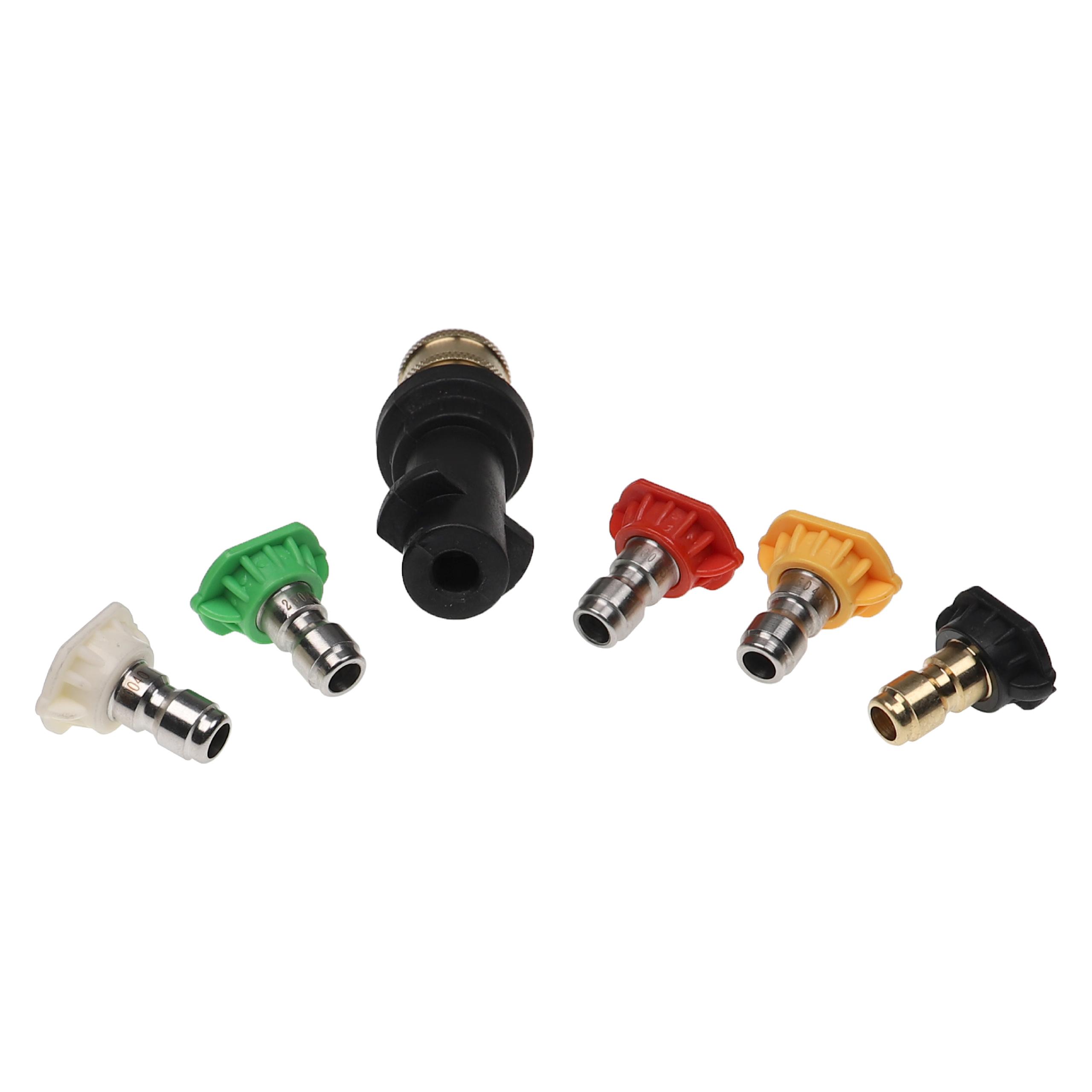 vhbw Lot d'accessoires 6-pcs remplacement pour Kärcher 4.762-061 pour nettoyeur haute-pression - adaptateur, embout pulvérisateur - 3