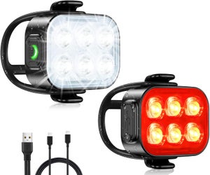 Lumiere Velo,Feux Avant Et Arrière De Vélo, Ip65 Imperméable À L'Eau