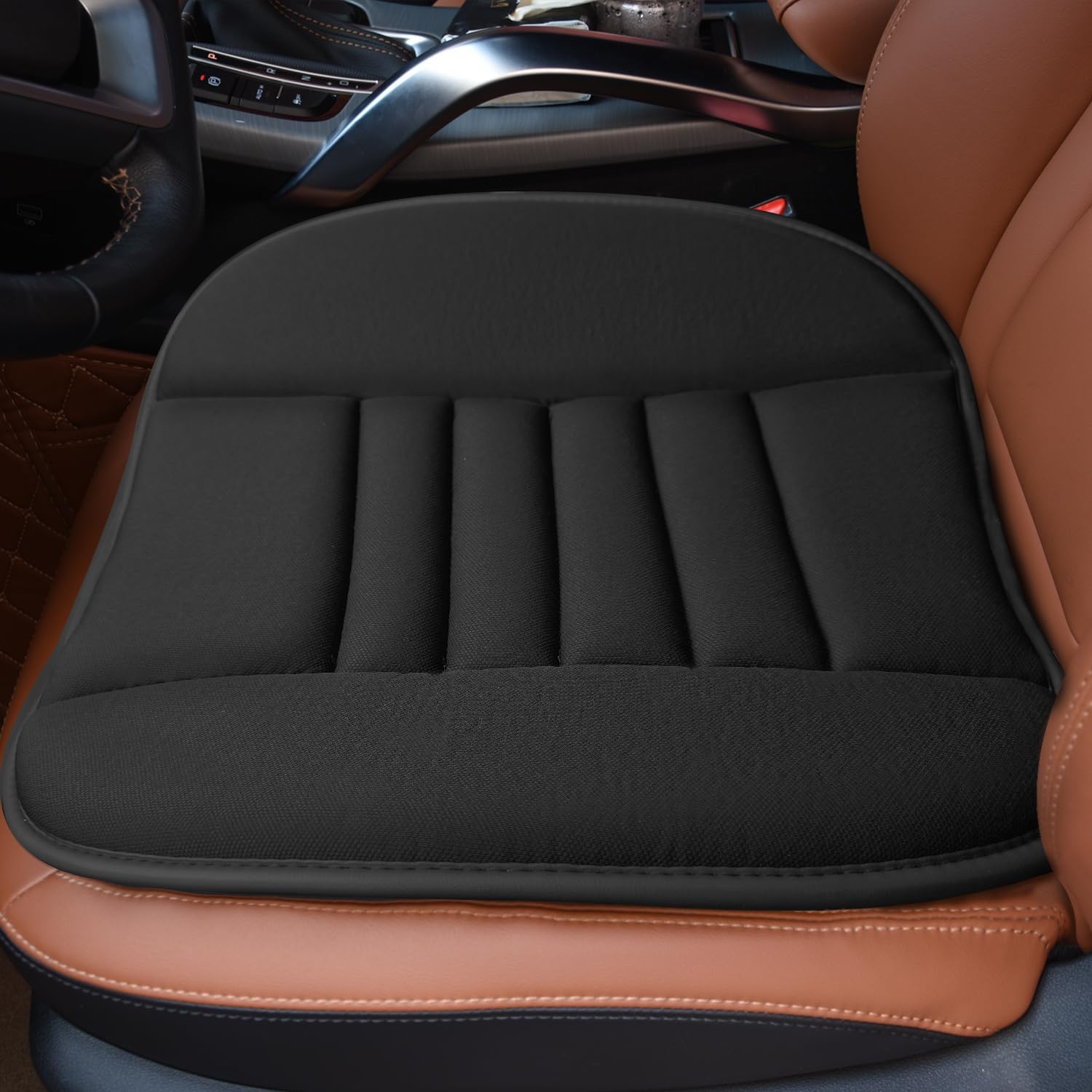 LY4U - Juego De 2 Cojines De Asiento De Felpa (50x50 Cm) Antideslizantes, Para Coche, Oficina O Comedor