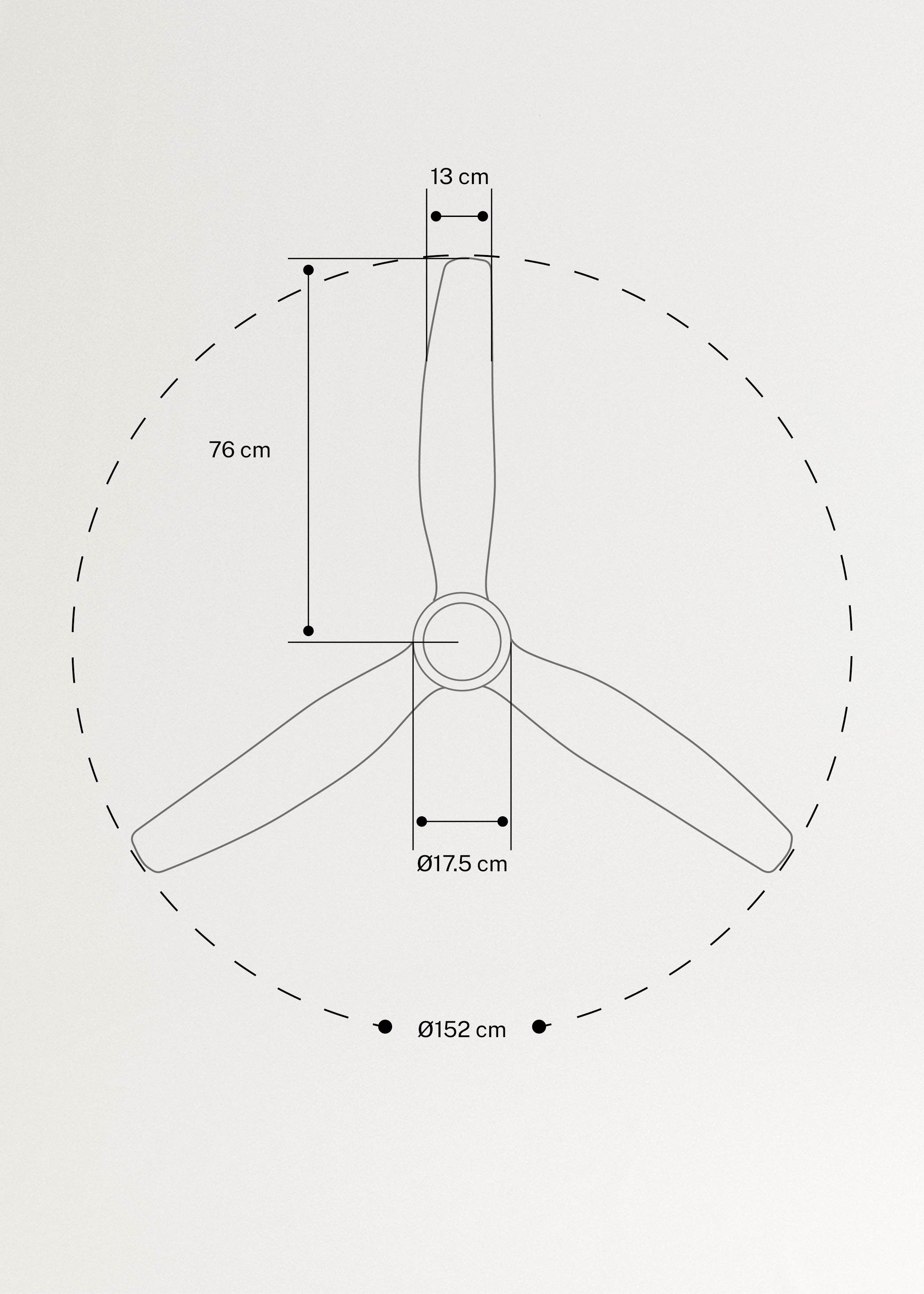 CREATE - WIND STYLANCE L - Ventilateur de plafond 40W silencieux 100% bois Ø 152 cm avec eclaraige sans wifi - 8
