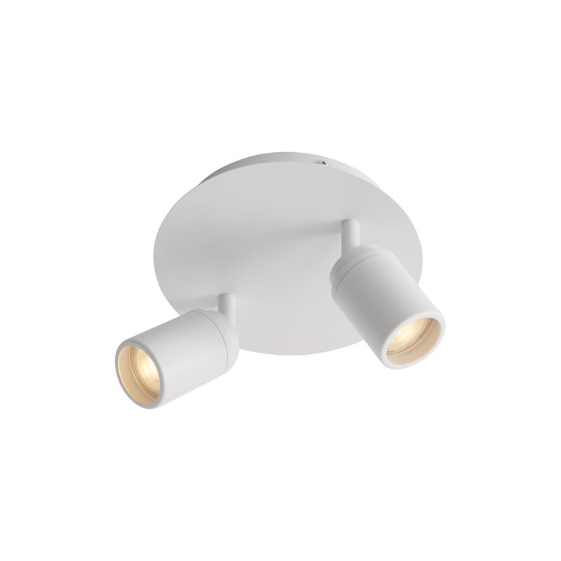 Nowoczesny reflektor łazienkowy biały 2-punktowy IP44 - Ducha