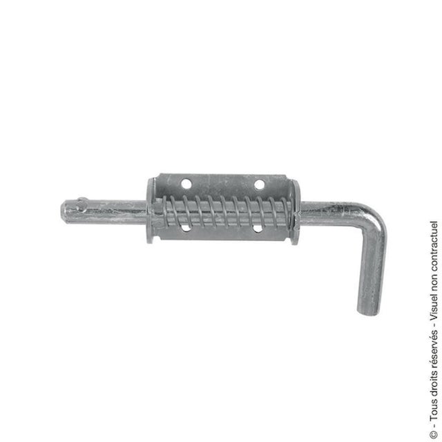 Verrou de box à ressort acier sans gâche tige longueur 170 mm diamètre 14 mm - TORBEL INDUSTRIE