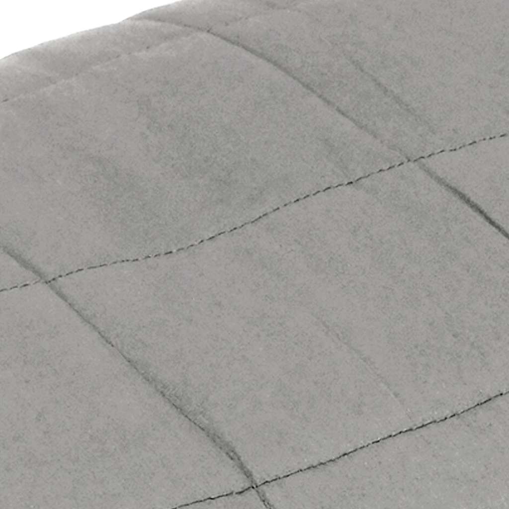 Couverture lestée Gris 200x225 cm 9 kg Tissu vidaXL - 5