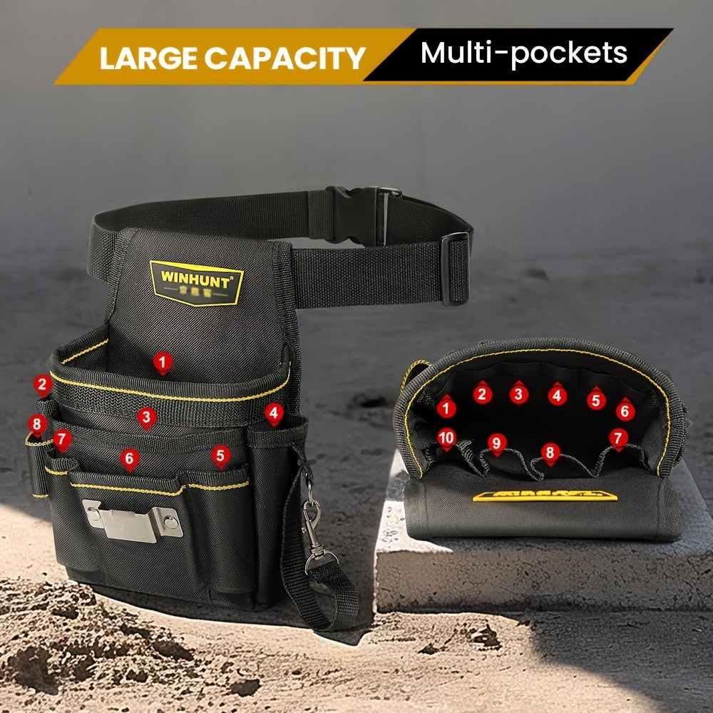 Bolsa para ferramentas com cinto, bolsa para ferramentas de eletricista e carpinteiro, bolsa para ferramentas de jardim, - 6