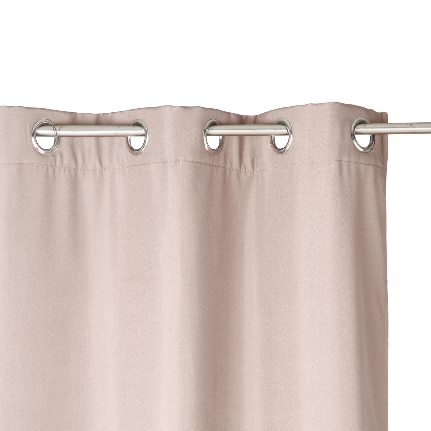 Cache Rideau Polyster Rideau isolant - 140 x 260 cm. - Polyester - Taupe | Leroy Merlin