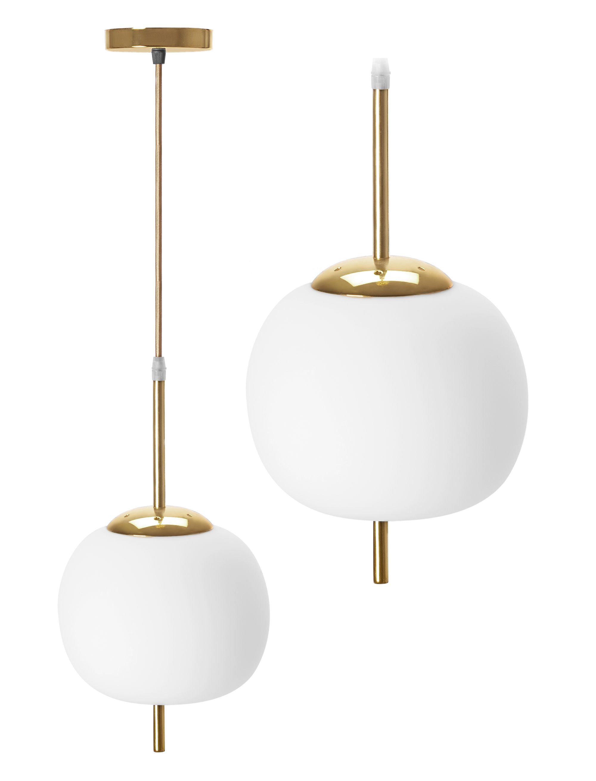 Lampa Sufitowa Wisząca Toolight App669-1Cp Złoty Biały