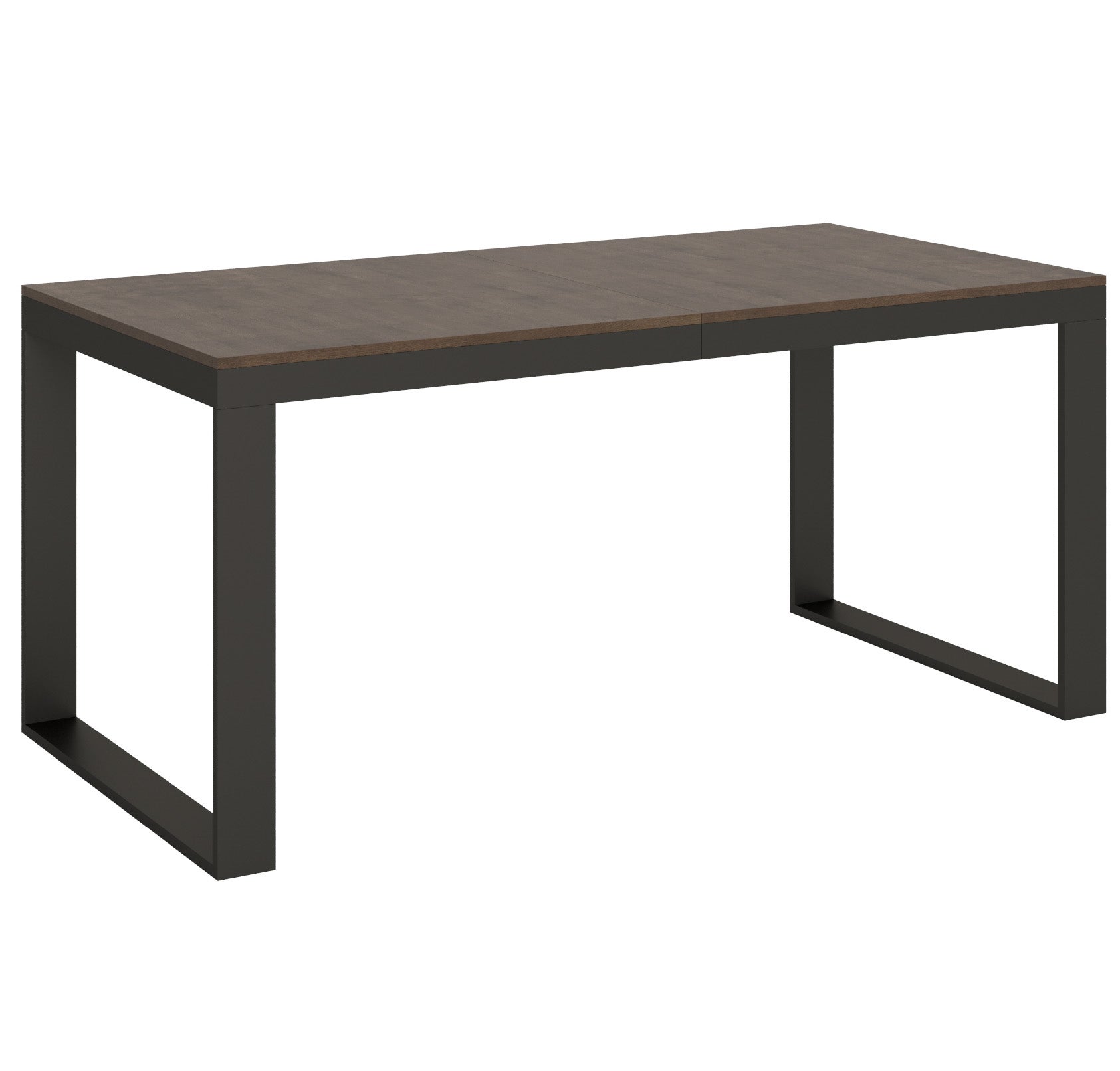 Stół rozkładany 90x180/284 cm Tecno Evolution orzech z ramą antracytową