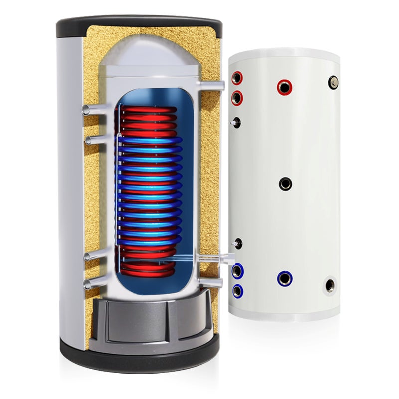 Zasobnik CWU 200L NIERDZEWNY 2 wężownice (1,8 + 2,4) m² zbiornik bojler