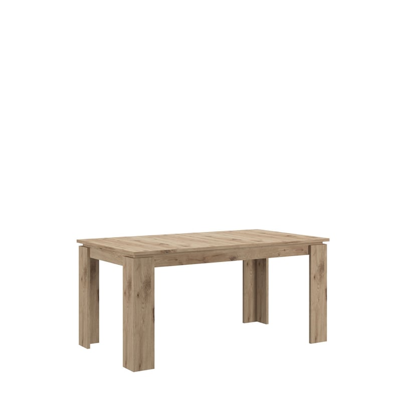 Titan stół do jadalni 160/200 cm zawiera dodatkowe blaty dąb dekor.