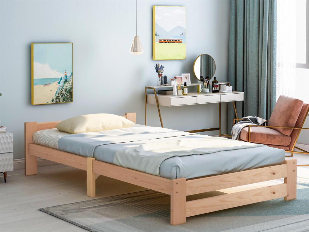 Letti Per Camerette Letto Singolo In Legno Massello Con Cassetti E