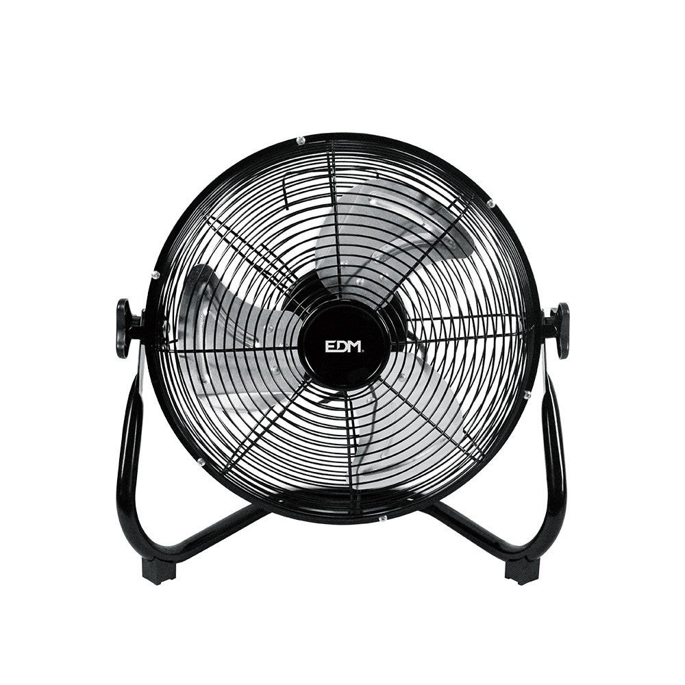 Edm Ventilador Industrial De Suelo Potencia: 45W Aspas: Ø30x41cm Negro , Leroy Merlin