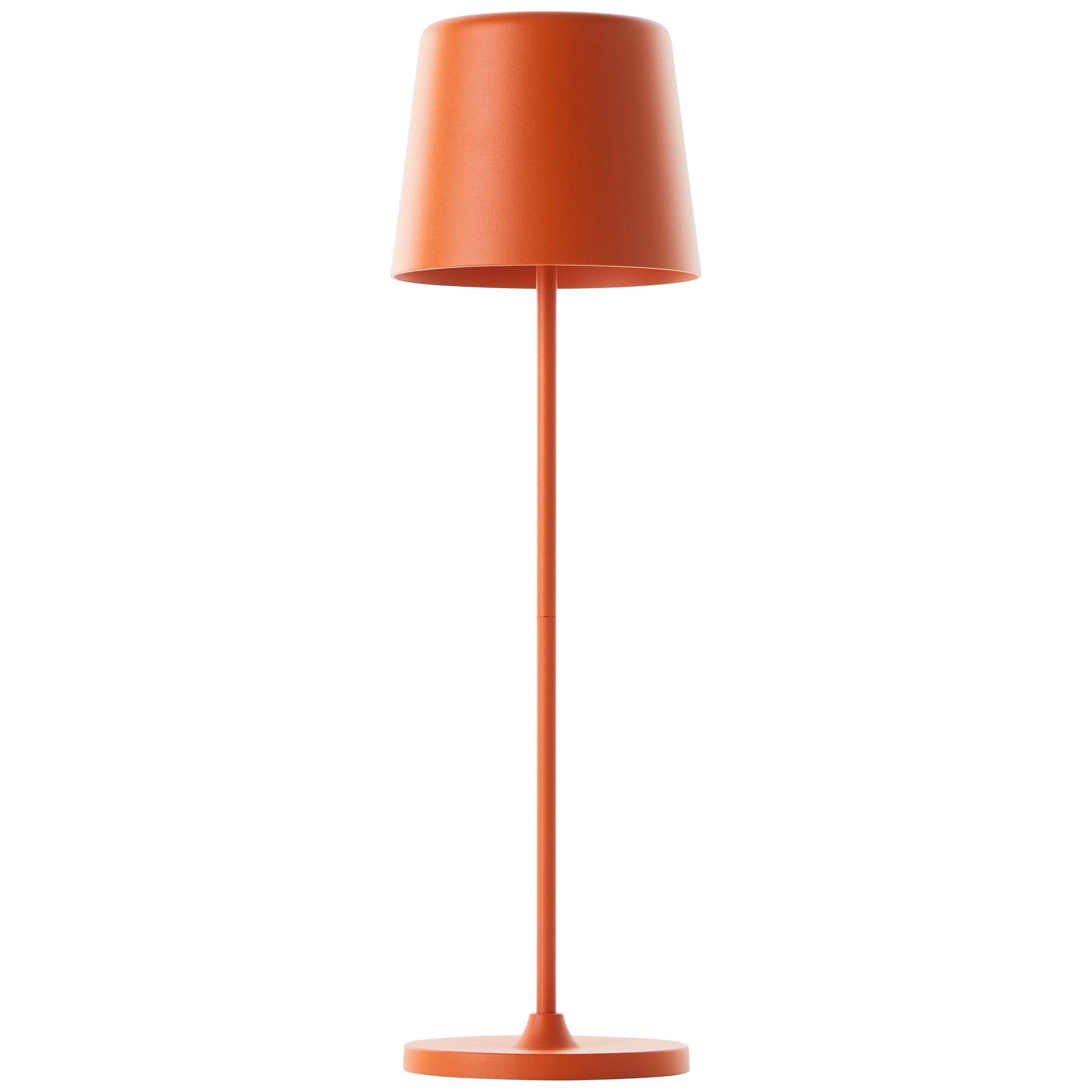 Lampa stołowa ogrodowa LED Brilliant Kaami, 37 cm, matowy pomarańczowy metal/drewno, zintegrowana dioda LED 2 W - 2