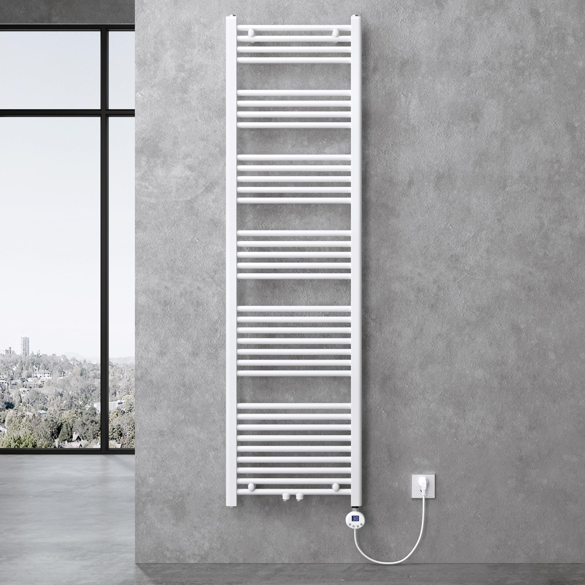 SWANEW Chauffage de la serre 135W électrique tubulaire pour serre de jardin SWANEW Chauffage de la serre 135W électrique tubulaire pour serre de jardin