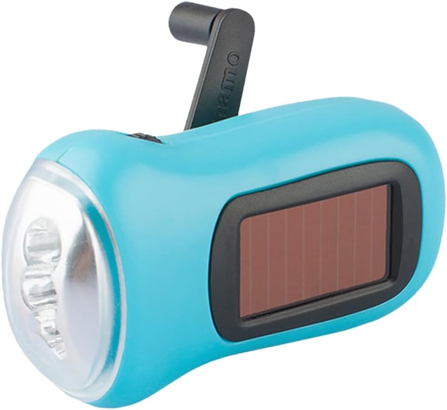 Latarnia Solarna LED Dynamo, Lampa Przetrwania Awaryjnego, Przenośna na Kemping, Wbudowany Akumulator, Lekka, Kolor Losowy