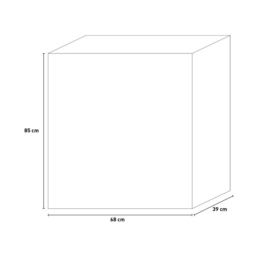Mobile armadio raccolta differenziata 2 sacchi rifiuti Split Basic Keter - 4
