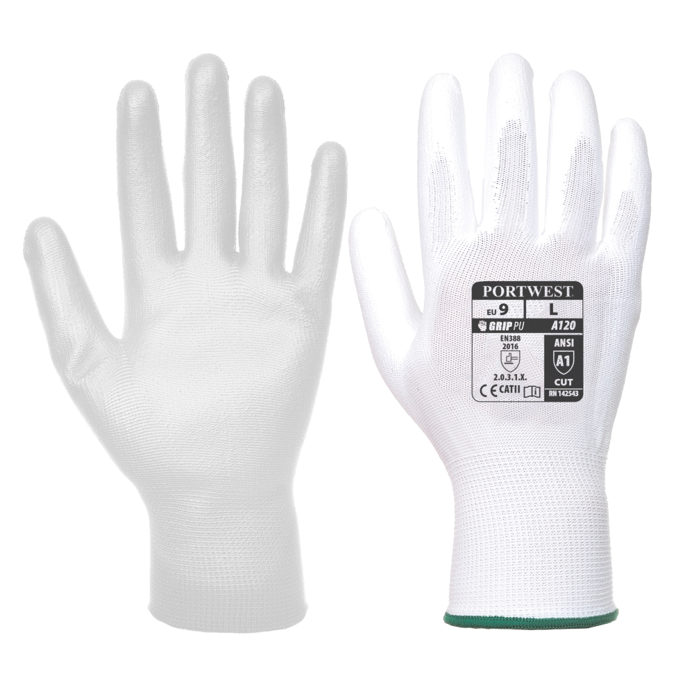 Gants nylon Portwest enduits PU A120 Noir 8 - 5