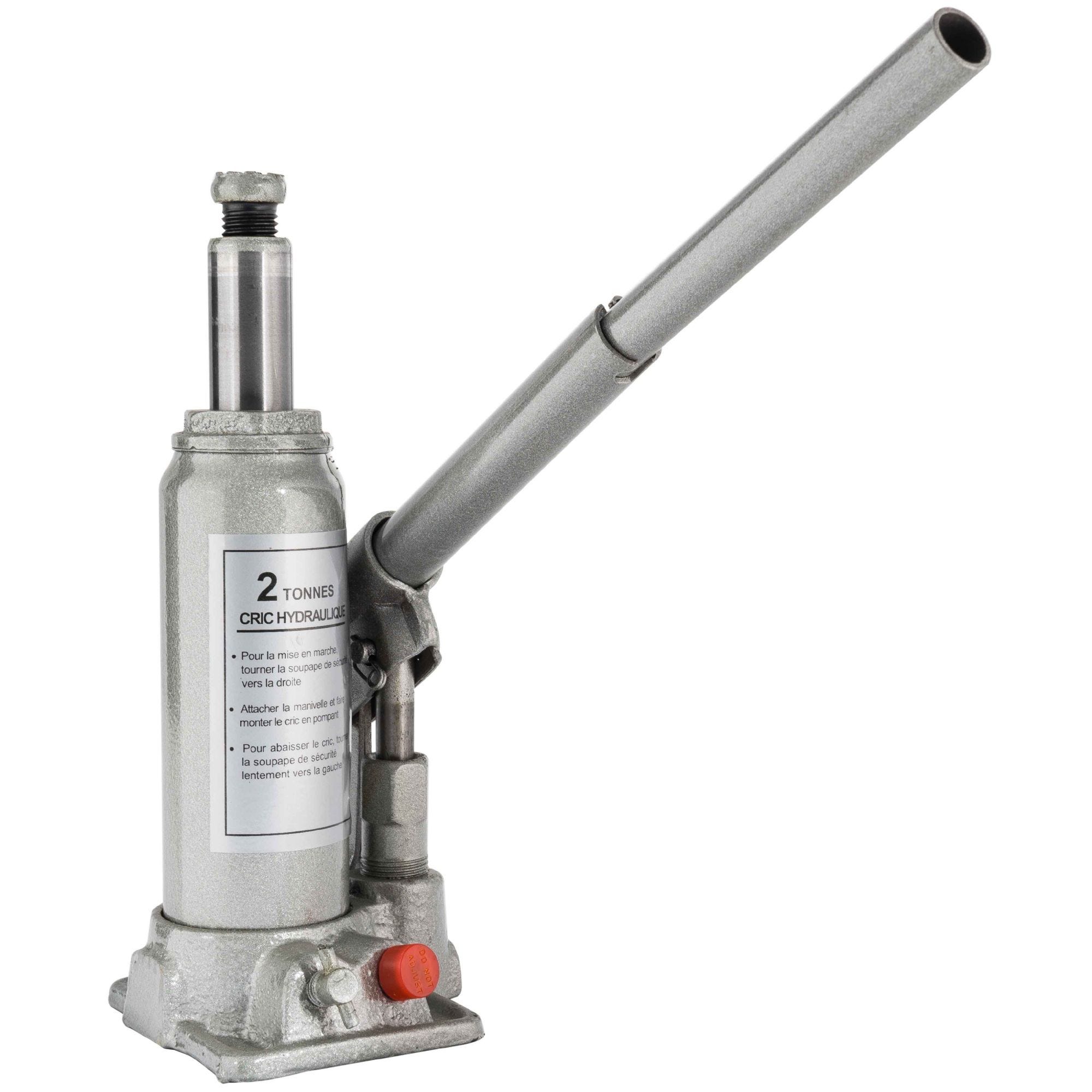 Cric bouteille hydraulique télescopique 2T - Drakkar Equipement Cric bouteille hydraulique télescopique 2T - Drakkar Equipement