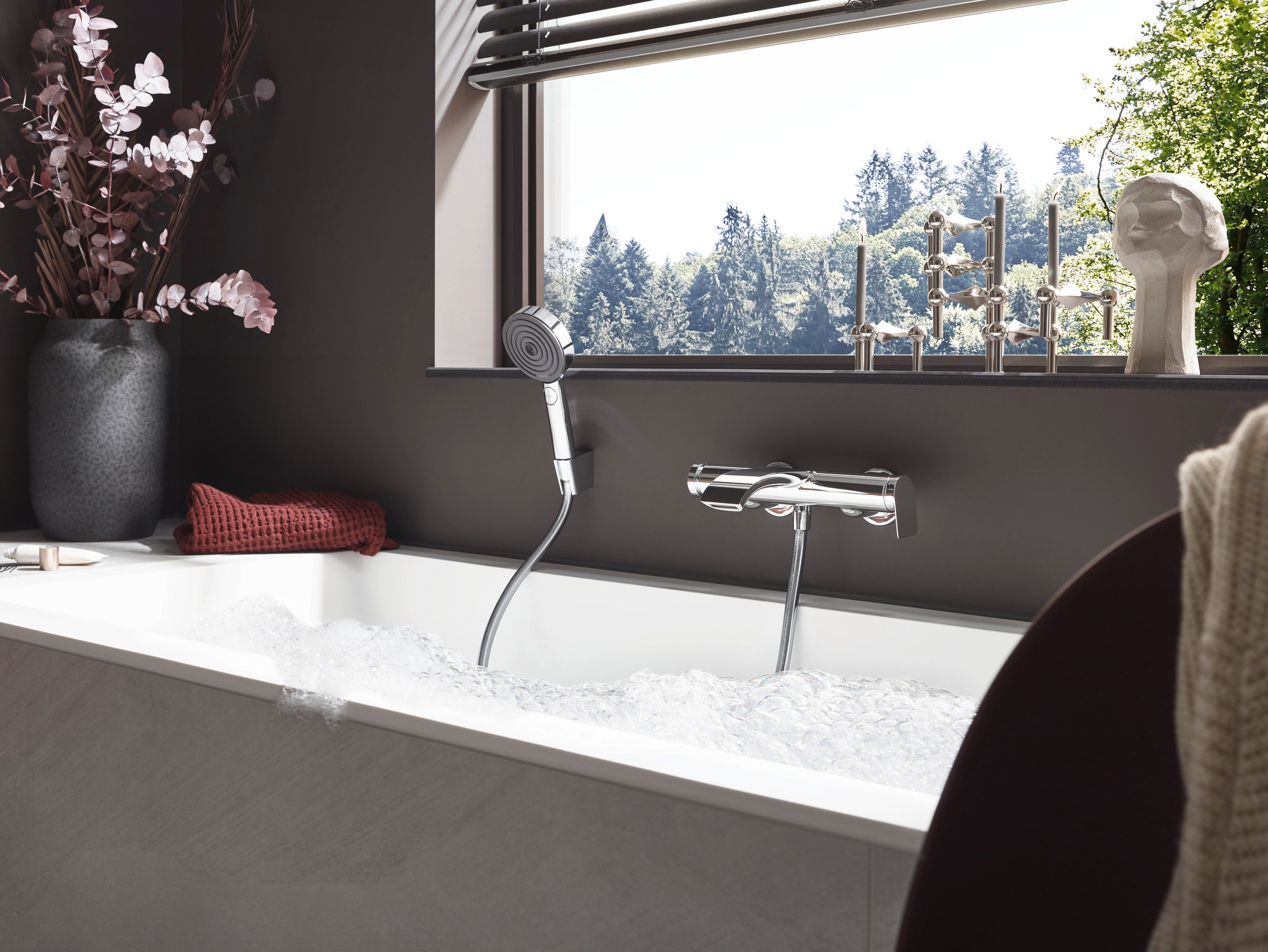 Vivenis Mitigeur bain/douche, bec cascade, chrome (75420000) - 5