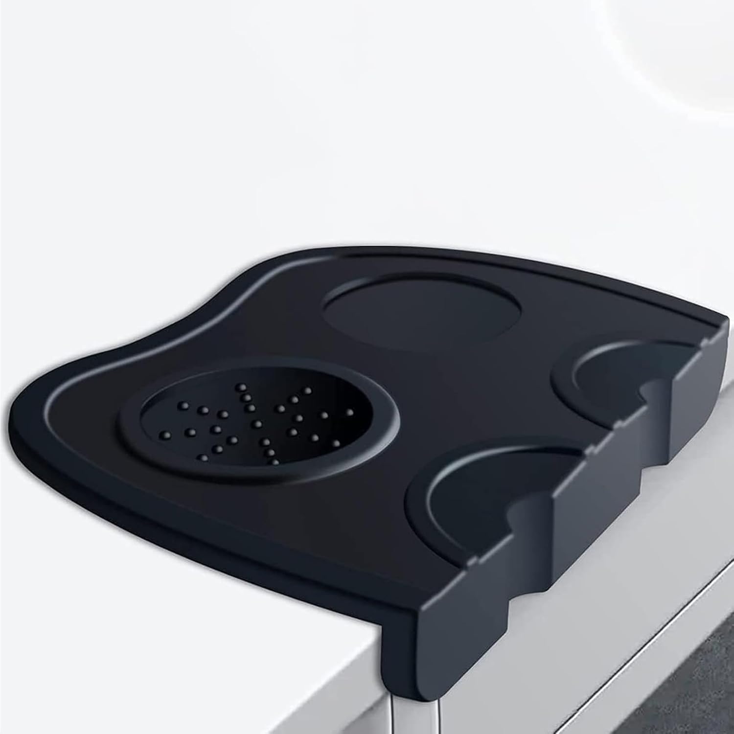 Podkładka do ubijania kawy do ekspresu Barista, narożna podkładka do ubijania (czarna)