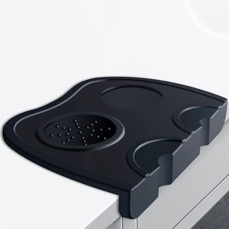 Podkładka do ubijania kawy do ekspresu Barista, narożna podkładka do ubijania (czarna)