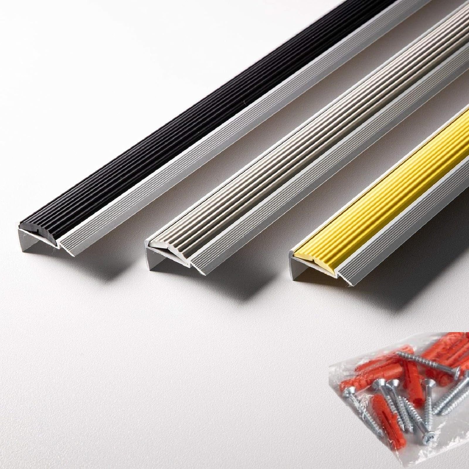 Profilé d'escalier Power Grip -Matériel de montage inclus 100 x 4,2 x 2 ...