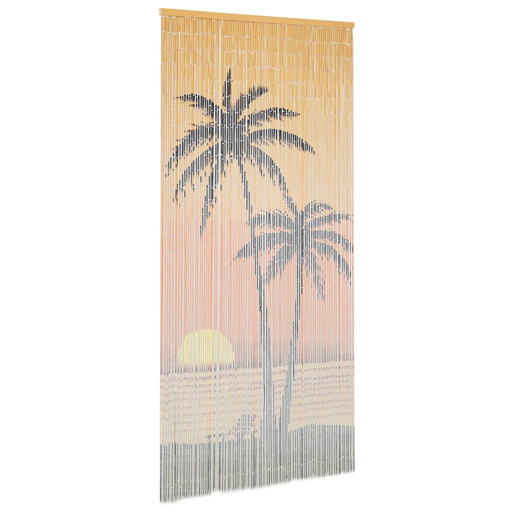 vidaXL Rideau de porte contre insectes Bambou 90 x 200 cm - 2