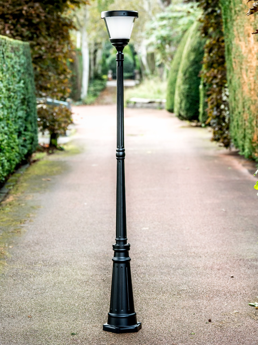 Farola solar Iplux® Oslo 200 cm - Alta calidad - Duración de la combustión 15 horas - 3