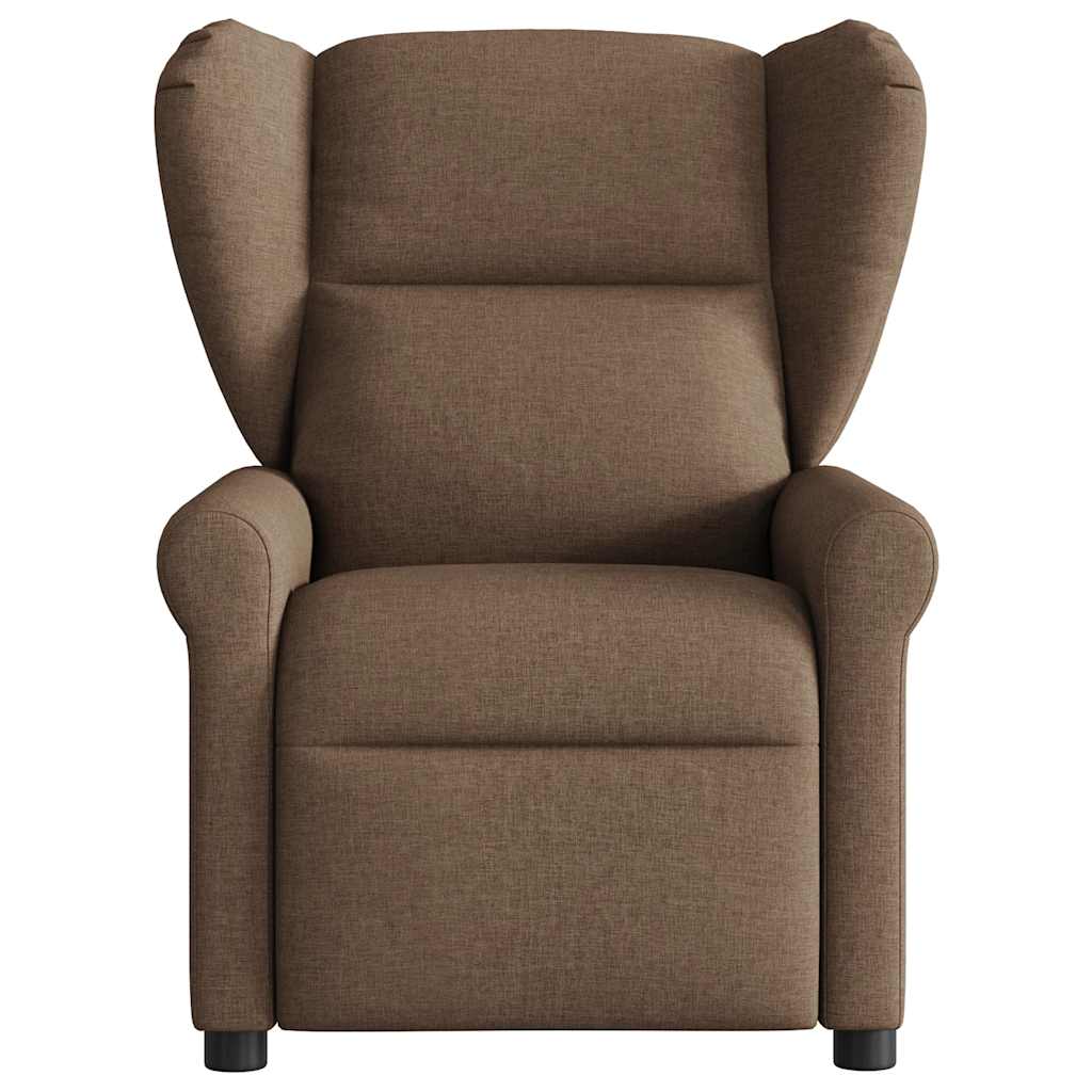 Fauteuil de massage | Fauteuil de relaxation | Chaise de relaxation inclinable Marron Tissu CFW604842 - 3
