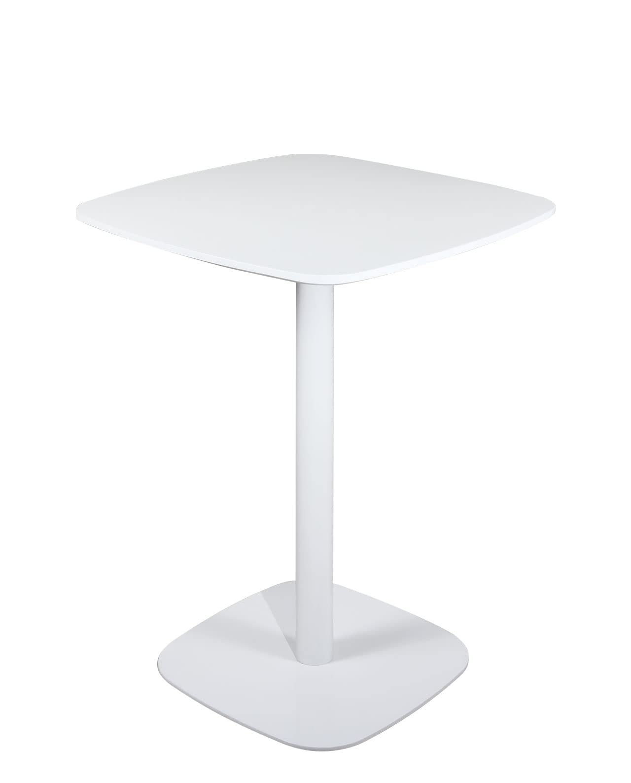 Table Bistrot 60 x 60 cm, Hauteur 75 cm, Pied Métal SILA Blanc - 3