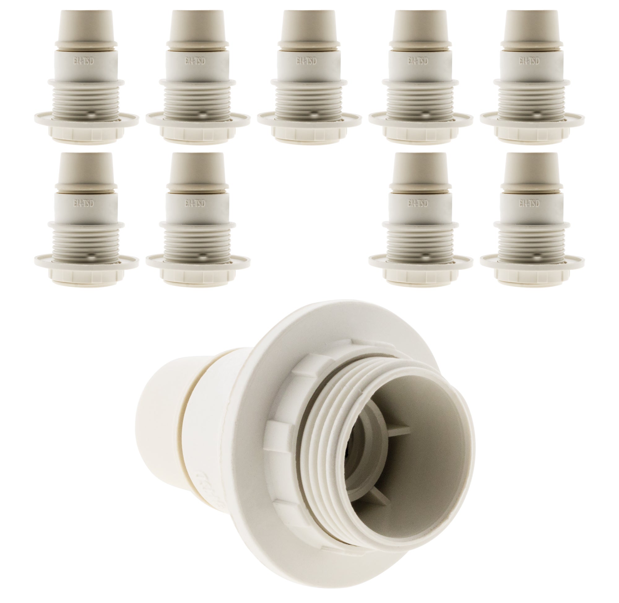 Evemodel Lot De 10 Douilles LED E5 – 12-14V – 20mA – Blanc Froid – Pour Maquettes, Trains, Maisons De Poupée