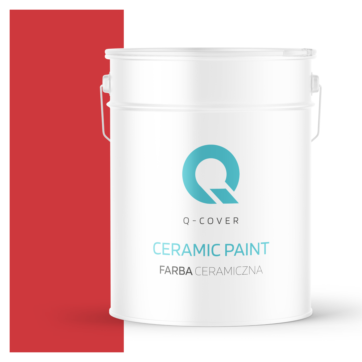 Farba Ceramiczna Do Ścian i Sufitów Q-Cover Czerwony ognisty H3516 Głęboki Mat 10L
