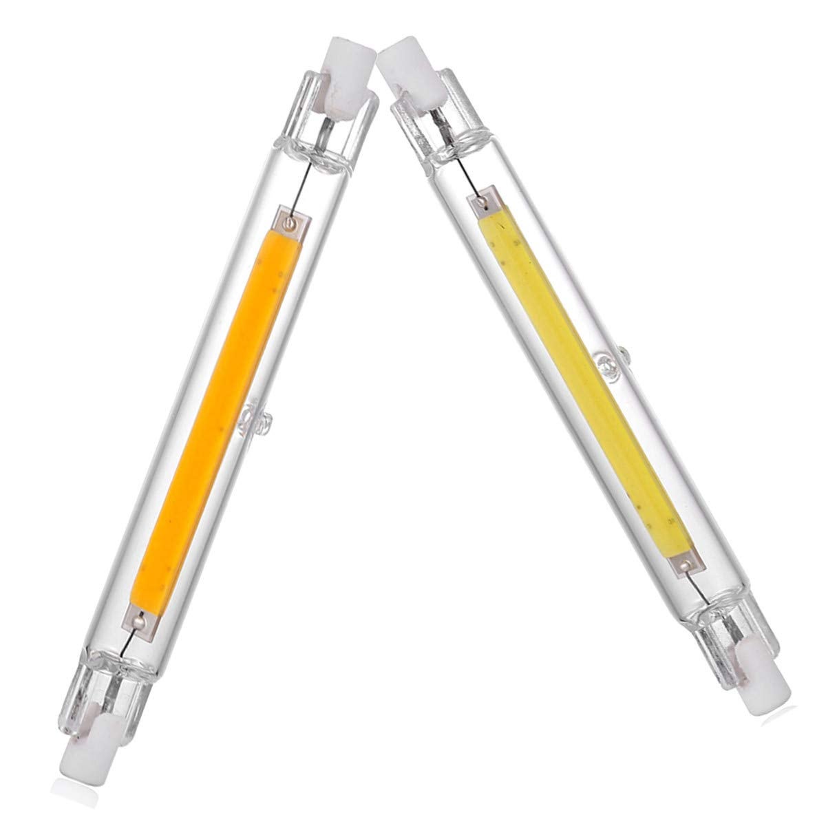 Ampoule LED R7S 118mm 10W Blanc Chaud, R7S LED 118mm Équivalent Ampoule Halogène R7S 100W J118, Éclairage à Faisceau 360 °, Lot de 2 - 6