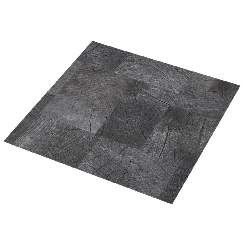 Lama para suelo pvc autoadhesiva | tarimas de suelo | tarimas autoadhesivas gris estructura madera 5,11 m² cfw64513