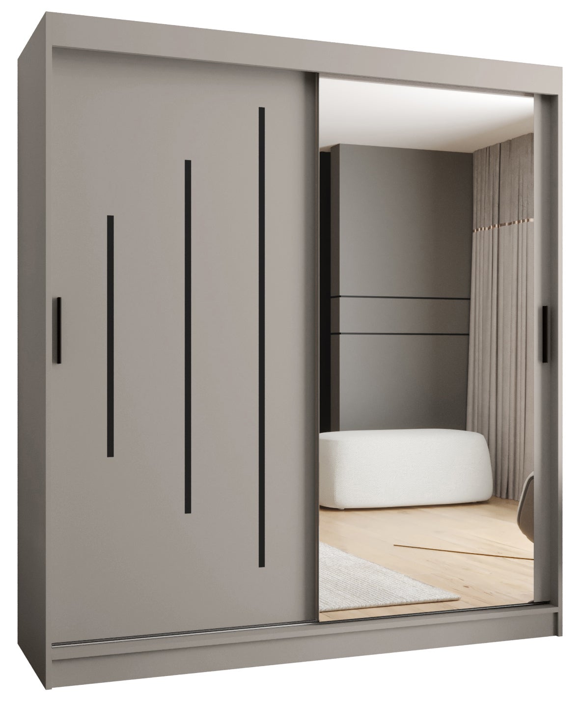 Szafa przesuwna garderoba RUBINO Y2 180 x 62 x 200 cm - Abiks Meble