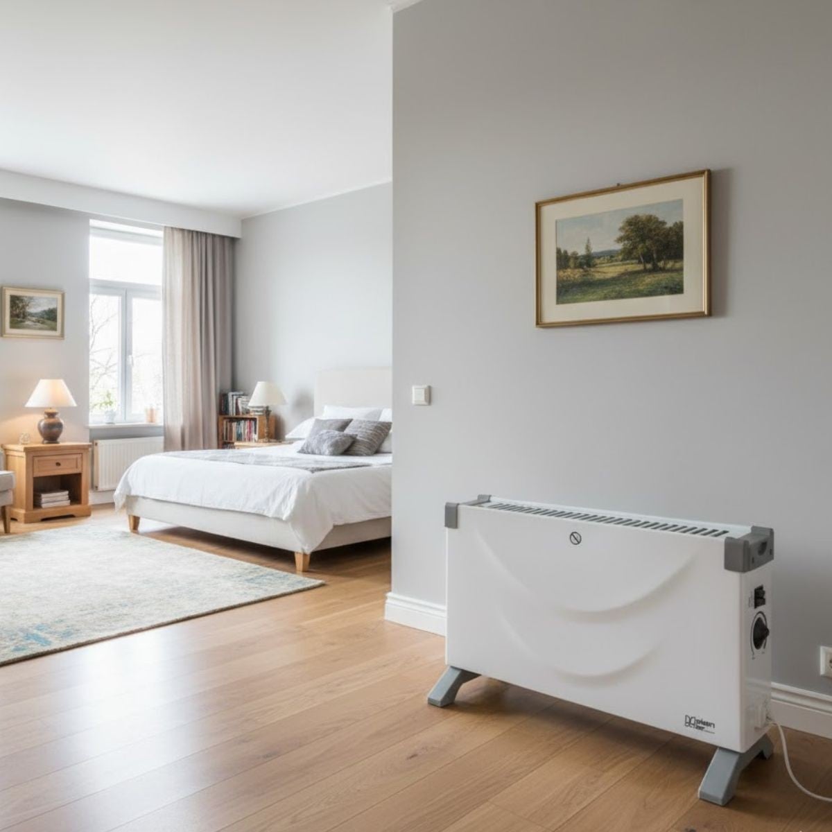 Aquecedor Elétrico 2000W - Radiador de Apoio com Termóstato, 3 Níveis de Potência para 20 m² PLEIN AIR - 2