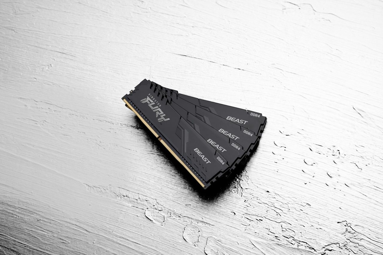 Kingston Technology FURY Beast 32GB 3200MT/s DDR4 CL16 DIMM [Kit da 2] 1Gx8 Black (D4 D 3200MHz 32GB 2x16 Kit FURY Beast - 7