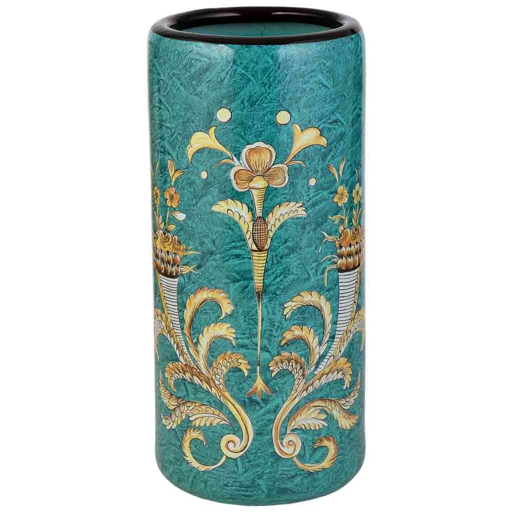 Vase En Céramique Doré 14 X 33.5 Cm | Leroy Merlin