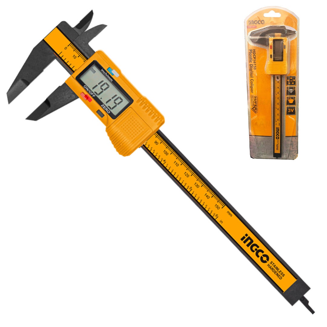 4 Calibri Digitali 150 Mm - Calibro Professionale In Plastica Con Precisione 0.01 Mm