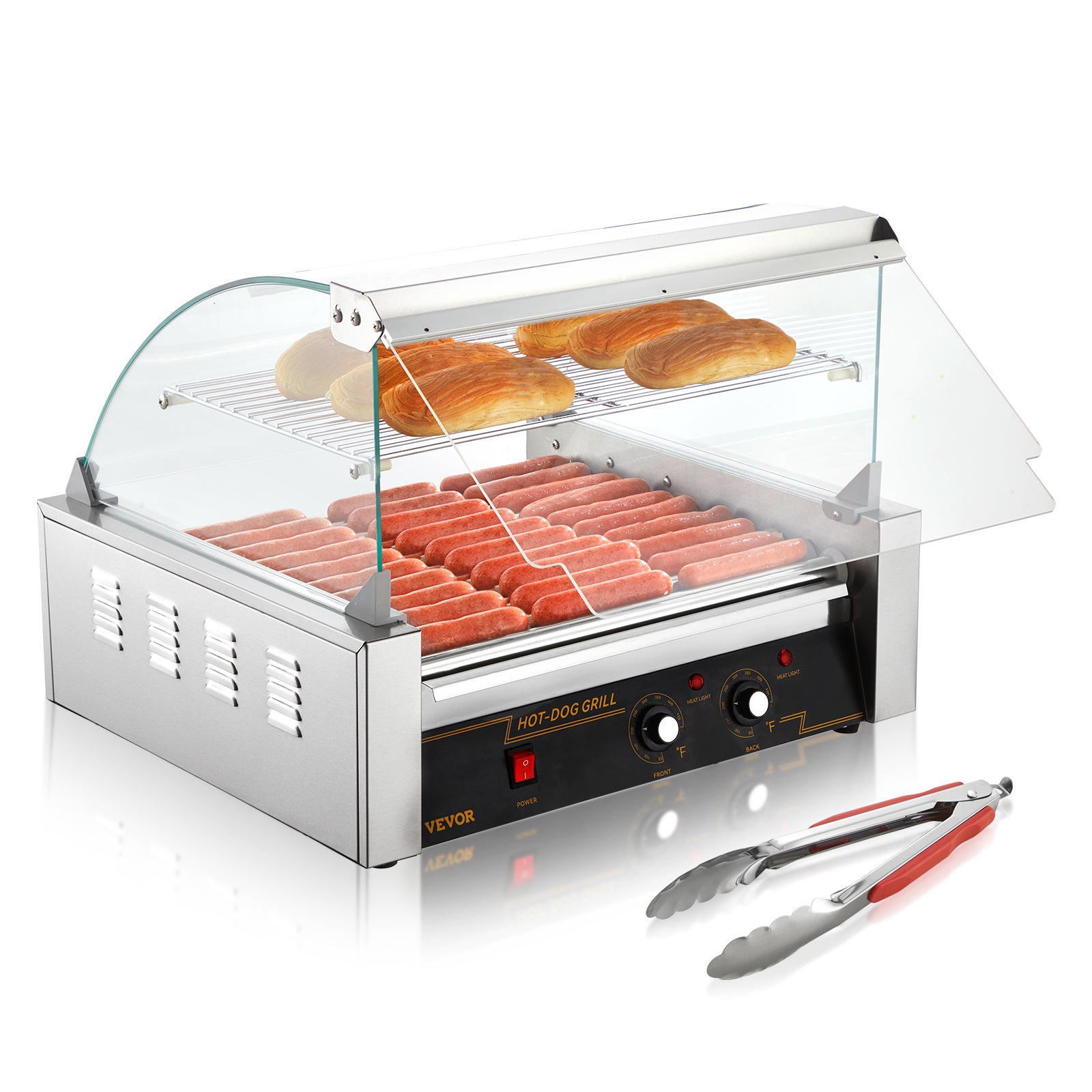 Grill à Saucisses Vertes - Machine à Hot-dogs 7 Rouleaux - Modèle FD5-SG-7