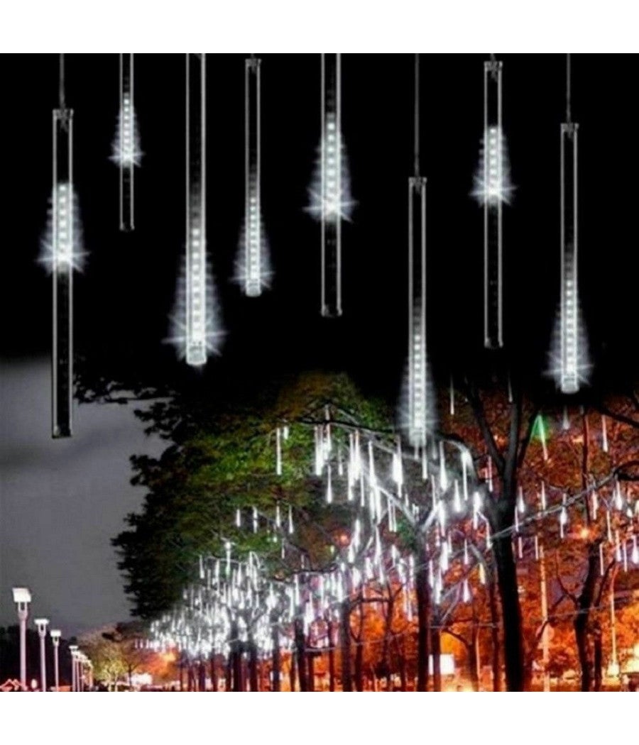 Luce Tenda Luminosa Con 300 Led 3x3 Mt Pioggia Cascata Di Natale Da - Foto 14