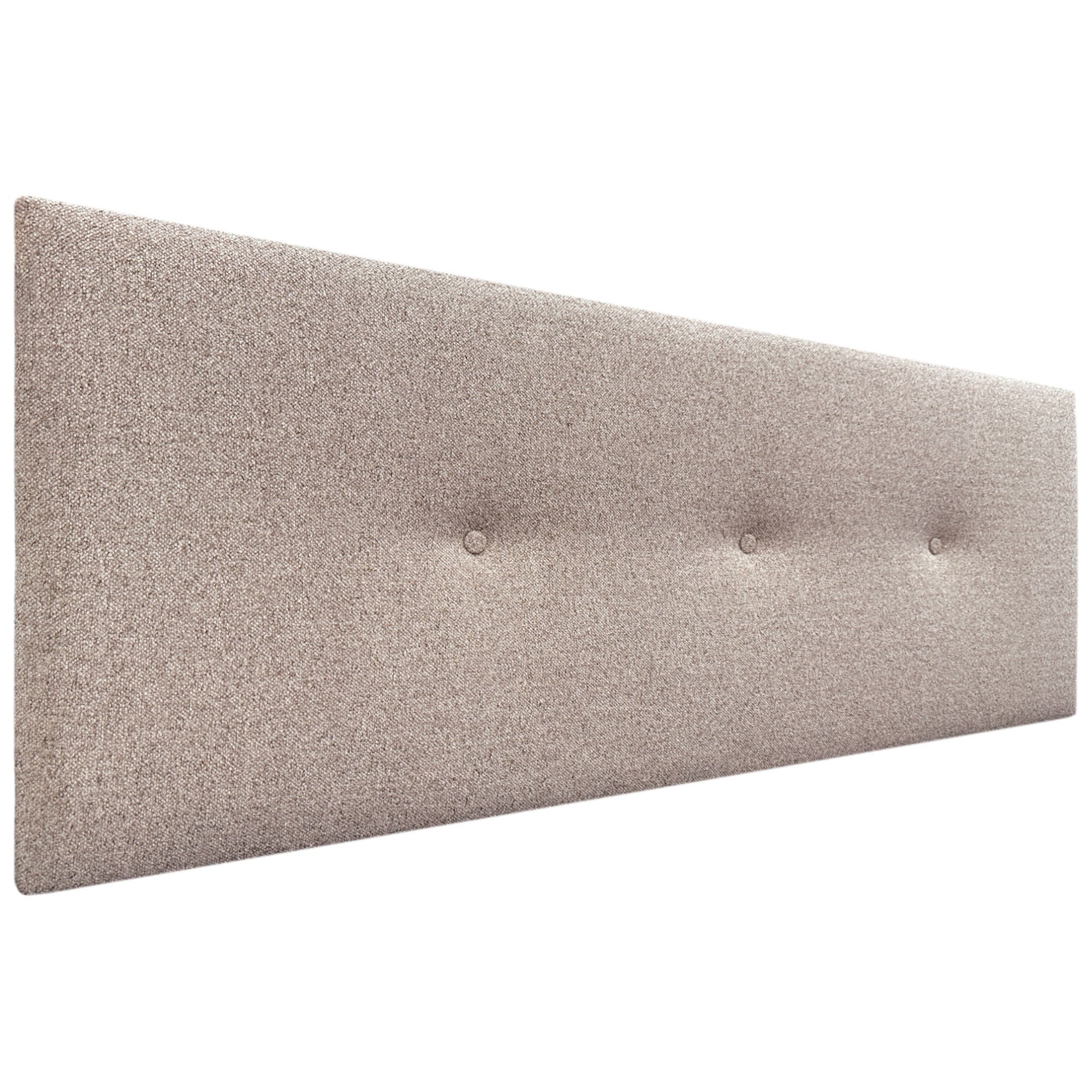 Dhome cabecero de tela acualine liso con botones tapizado de alta gama cabezal lujo cama dormitorio moderno acolchado (tela arena, 145cm)