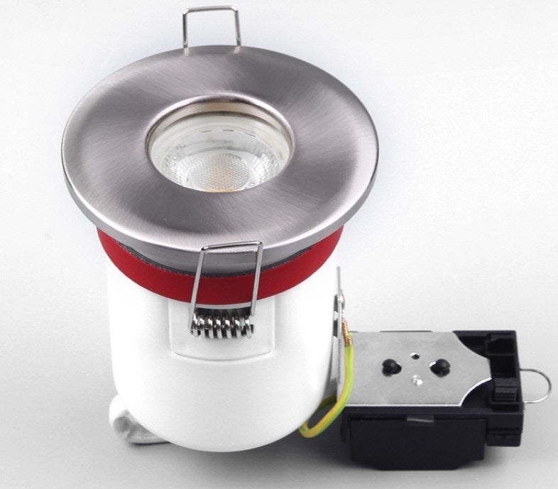 Lot de 5 Support de spot BBC Etanche IP65 Inox 87mm avec douille GU10 automatique ref. 830 - 3
