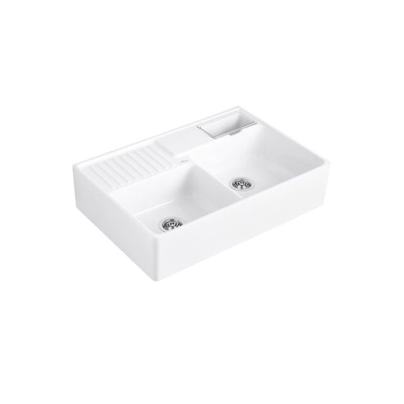 Fregadero de oficina villeroy & boch tradition 89,5 x 63 cerámica desagüe manual blanco