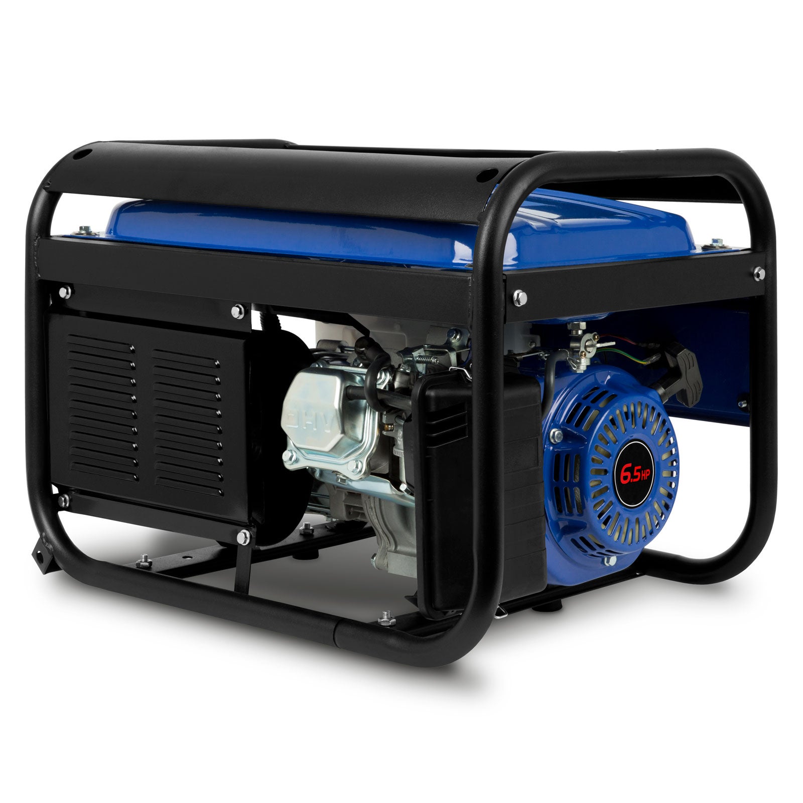 EBERTH 3000 Watt Groupe électrogène Generateur electrique portable moteur à essence 6,5 CV, 4 temps, 2x 230V, 1x 12V - 9