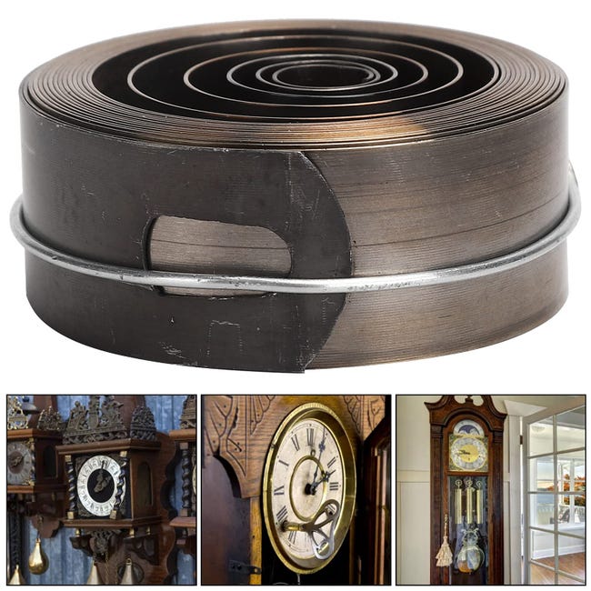 Molla principale del movimento dell'orologio meccanico in rame, parte di ricambio per la riparazione dell'orologio | Leroy Merlin Molla principale del movimento dell'orologio meccanico in rame, parte di ricambio per la riparazione dell'orologio | Leroy Merlin
