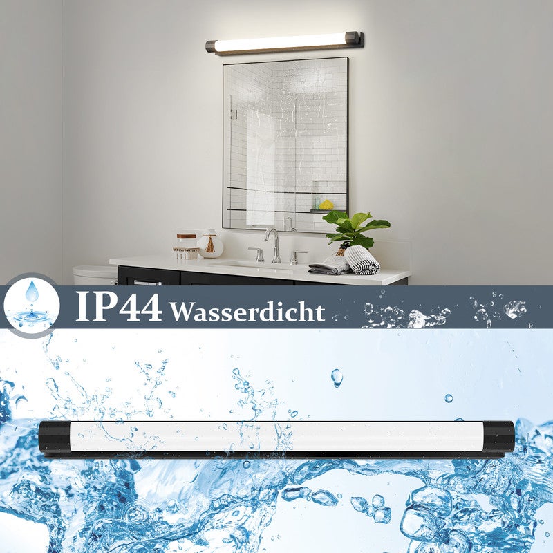 Lampa lustrzana LED Nettlife 50 cm, 10 W, czarna, do łazienki, neutralne światło 4000 K, wodoodporna IP44, nowoczesna, do kuchni lub szafy - 3
