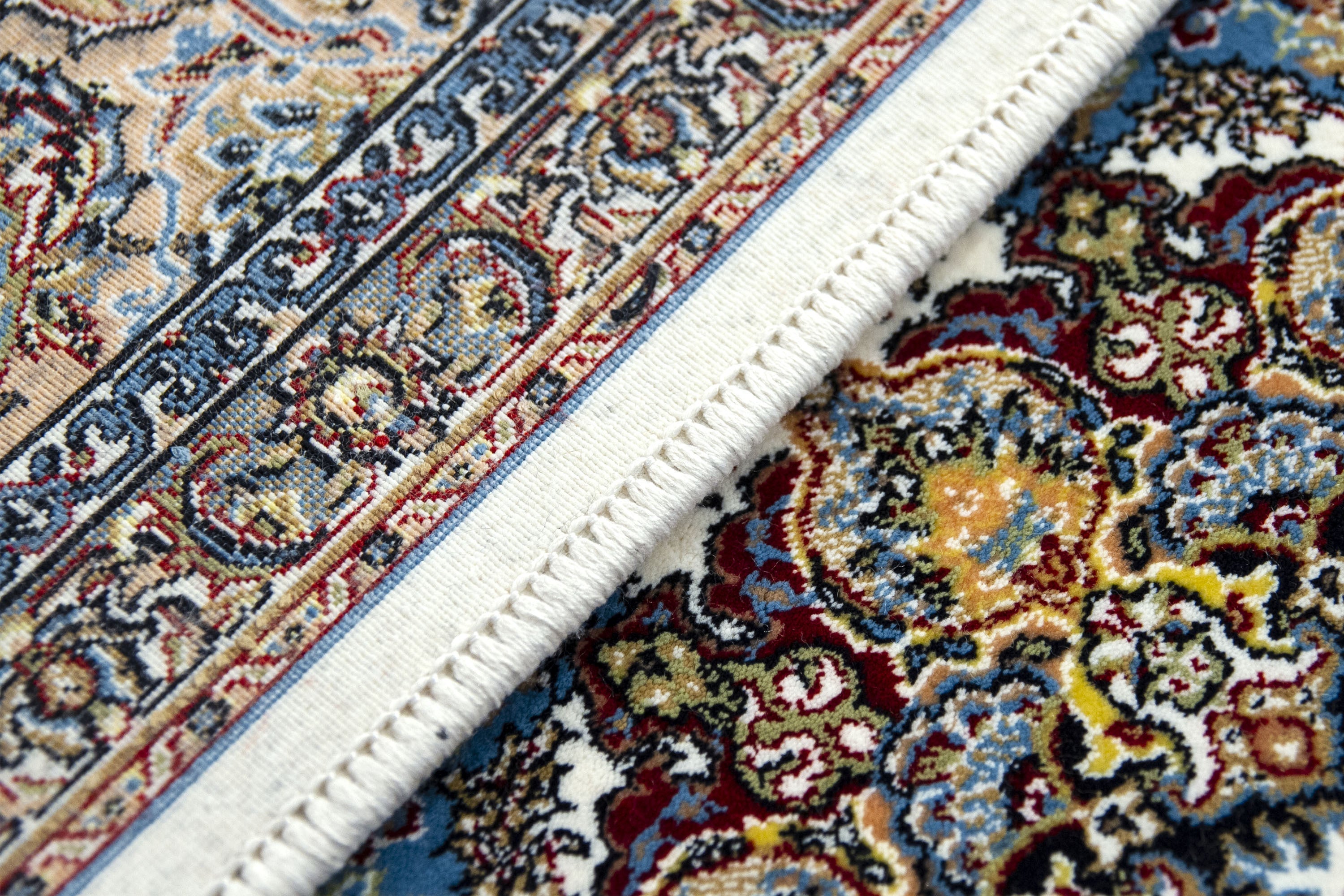 Hamid - Tapis 300x200cm marron motif floral oriental - 9