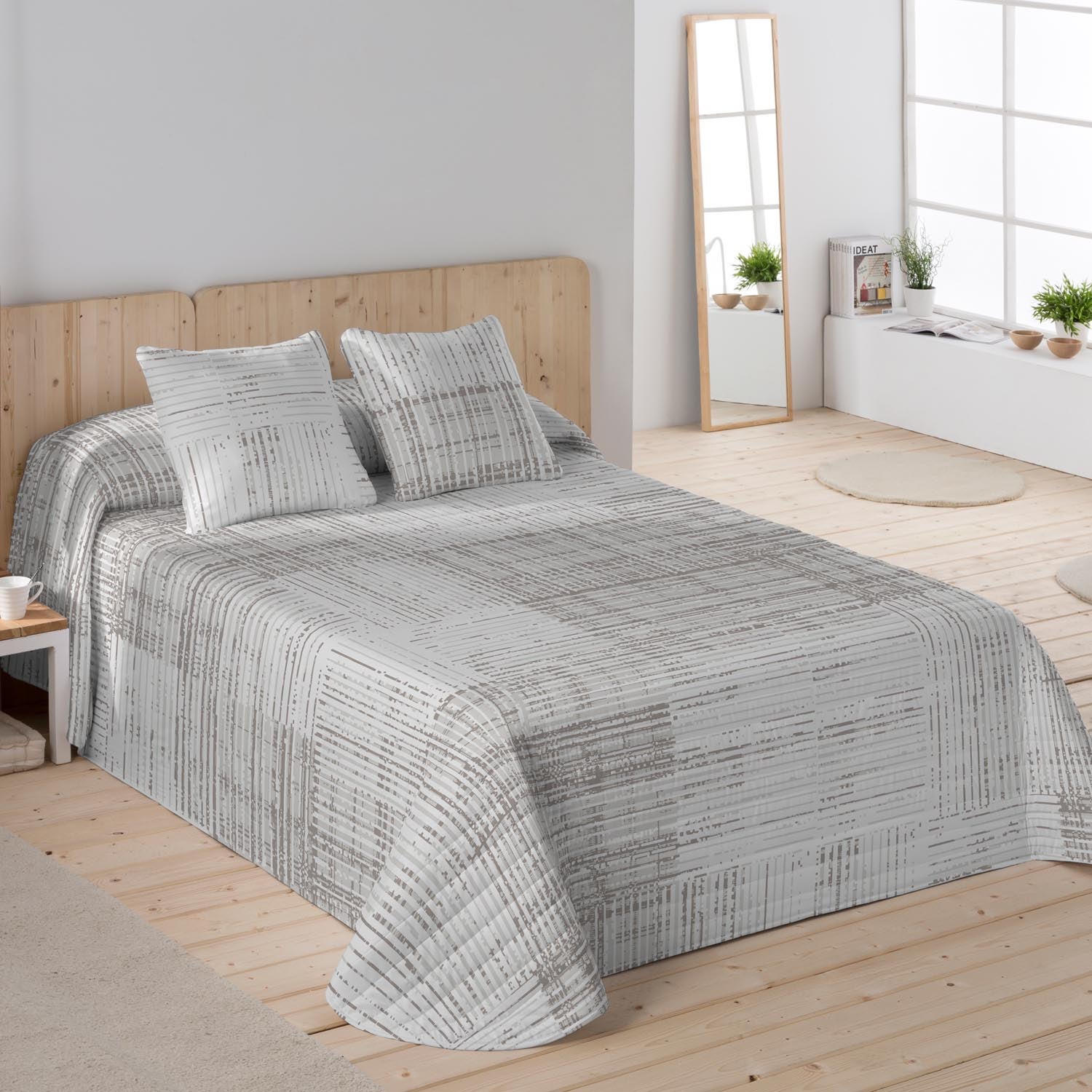 Sandal - colcha bouti estampada - microfibra - extra - suave - gramaje 70 gramos - cama 90 - texture
