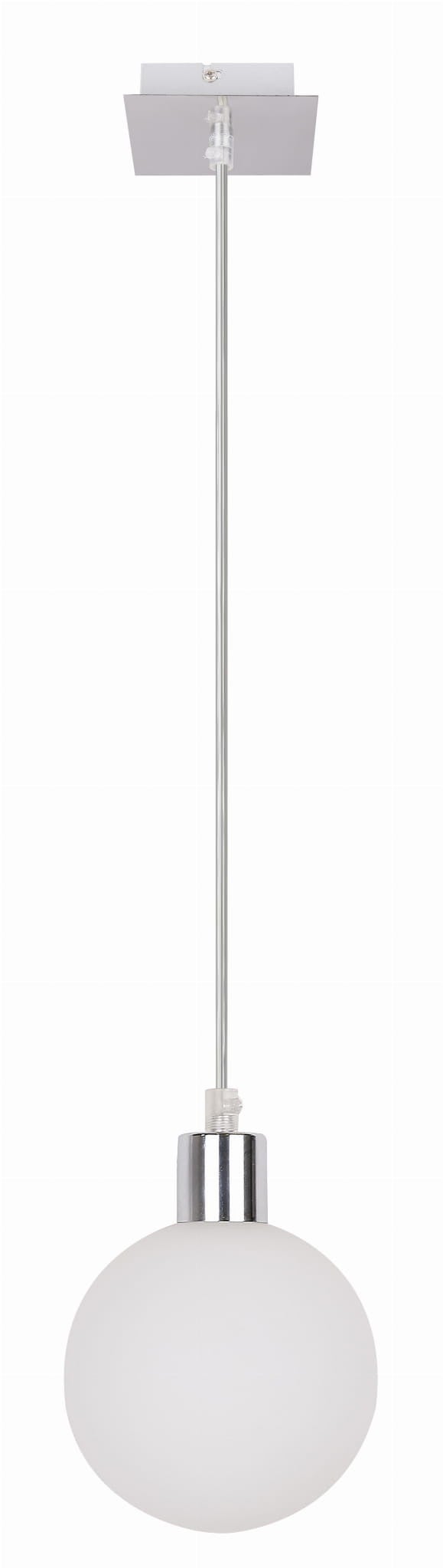 Lampa wisząca ODEN chromowana-biała 1 x G9 x 40W wym: 90 x 12 x 12 cm Candellux